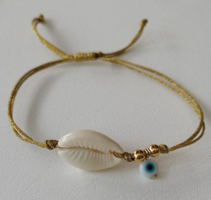 Blue jewelry | Earth in Sky, Stack Bracelet set, Cowrie shell, Blue crystal  and Lava